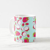 Dragon Fruit Pattern Kaffeetasse (Vorderseite Links)