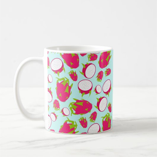 Dragon Fruit Pattern Kaffeetasse (Links)