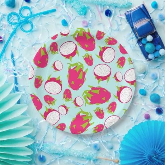 Dragon Fruit Pattern Pappteller (Party)