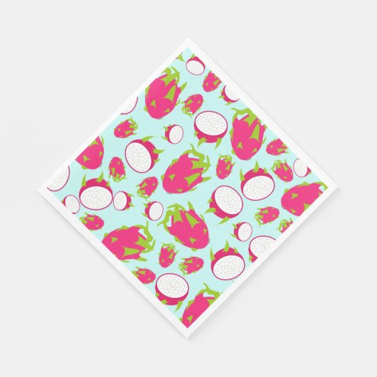 Dragon Fruit Pattern Serviette (Ecke)