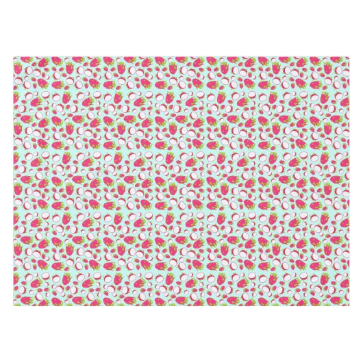 Dragon Fruit Pattern Tischdecke (Vorderseite (Horizontal))