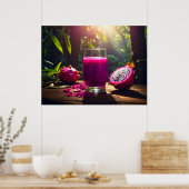 DRAGON FRUIT (Pitahaya) - EXOTIC FRUITS Poster (Küche)