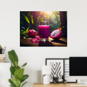 DRAGON FRUIT (Pitahaya) - EXOTIC FRUITS Poster (Heimbüro)