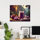 DRAGON FRUIT - PITAHAYA - EXOTIC FRUITS POSTER (Heimbüro)