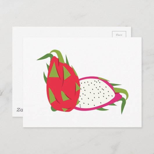 Dragon Fruit Postkarte (Vorne/Hinten)