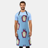 Dragon Fruit: Vintage Tinte Zeichnend. Schürze (Getragen)