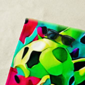 Dragon Fruit Vivid Muster Strandtuch (Beispiel)