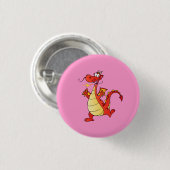 Dragon Funny Happy Fantasy Fiktion Zeichnend Carto Button (Vorne & Hinten)