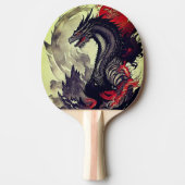 Dragon Fury - Retro Artistic Tischtennis Schläger (Vorderseite)