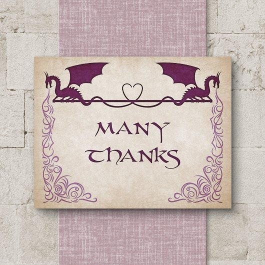 Dragon Gamer Fantasy Dankeskarte