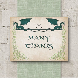 Dragon Gamer Fantasy Dankeskarte