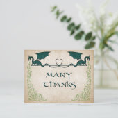 Dragon Gamer Fantasy Dankeskarte (Stehend Vorderseite)