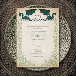 Dragon Gamer Fantasy Einladung<br><div class="desc">Jede Hochzeit wäre besser mit einem kleinen Drachenfeuer. Die koordinierenden Stücke dieser Hochzeitssuite mit Drachen und Flammen in Tinte mit keltischem Text auf Pergamenthintergrund. Ideal für Ihre magische Hochzeit, Zauberhochzeit, Wikingerhochzeit oder epische Fantasy-Hochzeit. Bestellen Sie Ihre gedruckten Einladungen und Party oder laden Sie Ihre digitalen Einladungen jetzt für einen Tag,...</div>