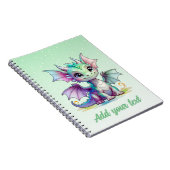 Dragon Garden Dreams - Mini Green Notebook Notizblock (Rechte Seite)