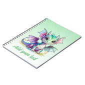 Dragon Garden Dreams - Mini Green Notebook Notizblock (Linke Seite)