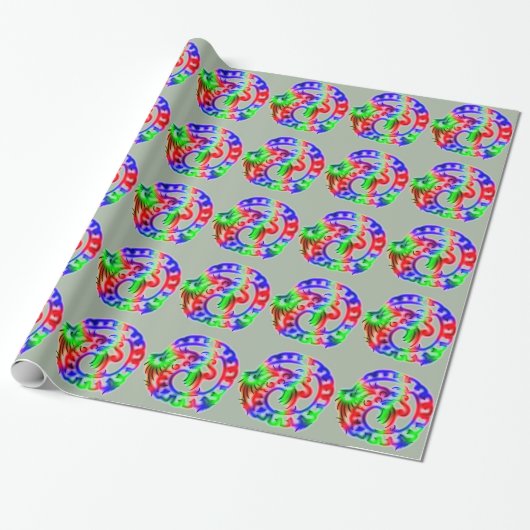 Dragon Geschenkpapier (Ungerollt)