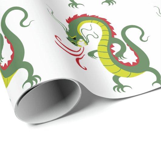 Dragon Geschenkpapier (Rolleneckpunkt)