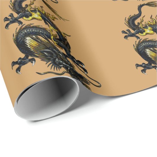 Dragon Geschenkpapier (Rolleneckpunkt)