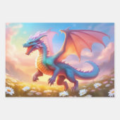Dragon Geschenkpapier Set (Vorderseite)