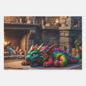 Dragon Geschenkpapier Set (Vorderseite)