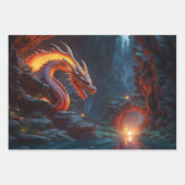 Dragon Geschenkpapier Set (Vorderseite 2)