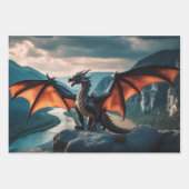 Dragon Geschenkpapier Set (Vorderseite)