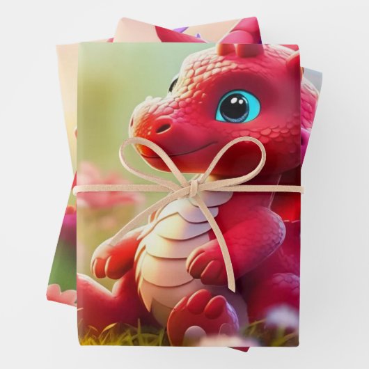 Dragon Geschenkpapier Set (Beispiel)