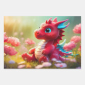 Dragon Geschenkpapier Set (Vorderseite)