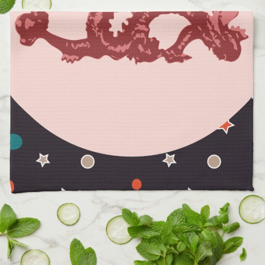 Dragon Geschirrtuch (Gefaltet)