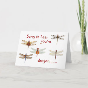 Dragon Get Well Card Karte