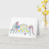 Dragon Get Well Card Karte (Gelbe Blume)