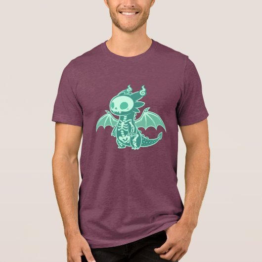 Dragon Ghost Tri-Blend Shirt (Vorderseite)
