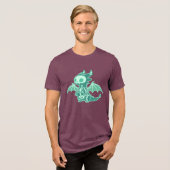 Dragon Ghost Tri-Blend Shirt (Vorderseite voll)