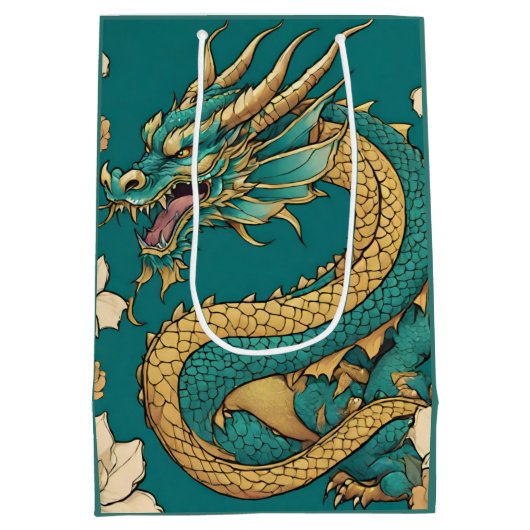 Dragon Gift Bag Mittlere Geschenktüte (Rückseite)