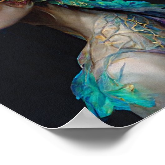 Dragon Girl 2 Fantasy Art Poster (Ecke)