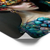 Dragon Girl Fantasy Art Poster (Ecke)