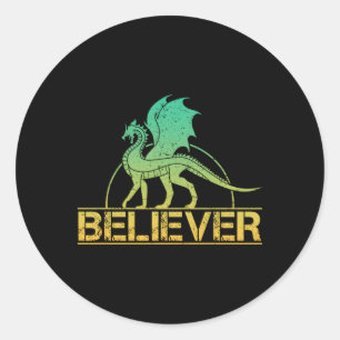 Dragon Glauver Fantasy Fan Runder Aufkleber