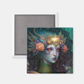 Dragon Goddess Queen Fantasy Art Magnet (Vorderseite/Rückseite)