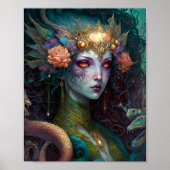 Dragon Goddess Queen Fantasy Art Poster (Vorne)