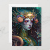 Dragon Goddess Queen Fantasy Art Postkarte (Vorne/Hinten)