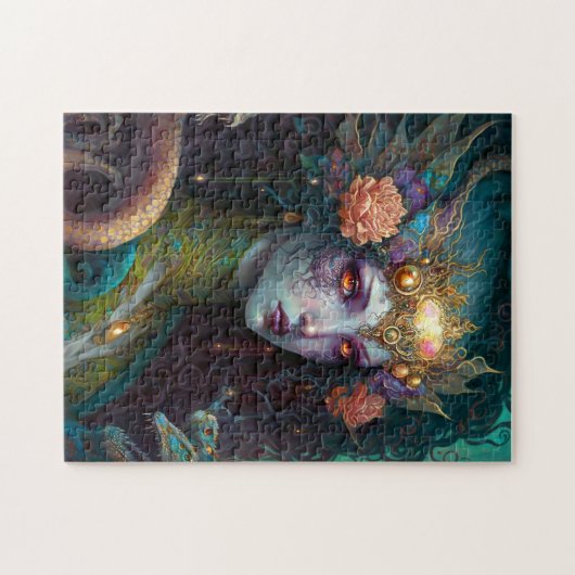 Dragon Goddess Queen Fantasy Art Puzzle (Horizontal)