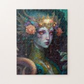 Dragon Goddess Queen Fantasy Art Puzzle (Vertikal)