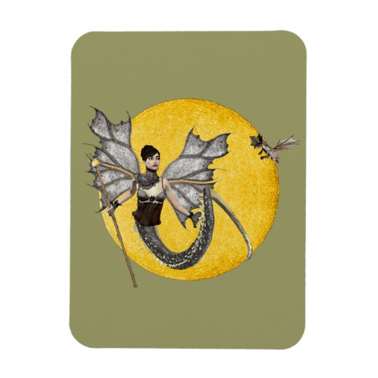 Dragon Goddess Vinyl Magnet (Vertikal)