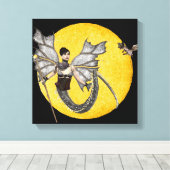 Dragon Goddess Wrapped Canvas Leinwanddruck (Insitu (Holzboden))