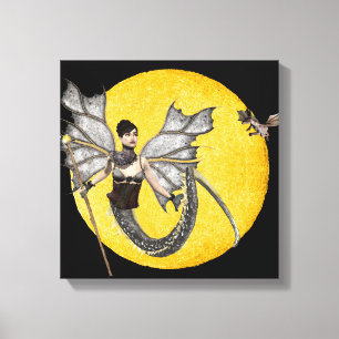 Dragon Goddess Wrapped Canvas Leinwanddruck