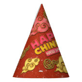 Dragon Gold Auspicious Wolken Chinesisch Neues Jah Partyhütchen (Links)