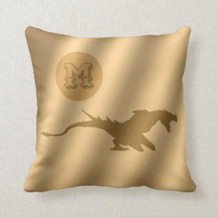 Dragon Gold Luxury Monogram Kissen