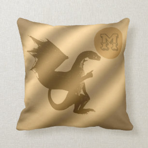Dragon Gold Luxury Monogram Kissen