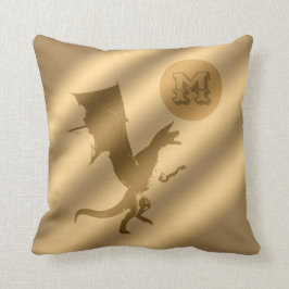 Dragon Gold Luxury Monogram Kissen