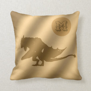 Dragon Gold Luxury Monogram Kissen